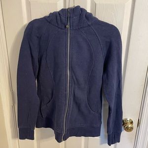 Navy Blue Lululemon Zip Up Hoodie